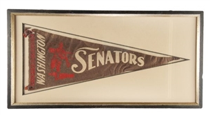 1933 Washington Senators “Champions” Pennant – One of Only a Handful Known Examples! 